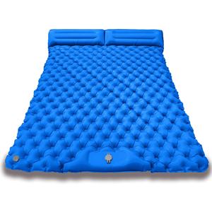 Colchoneta Doble para Dormir de Camping con Bomba de Pie, Colchón de Aire Inflable, Alfombrilla Rectangular Ancha Impermeable para Tienda de Campaña y Actividades al Aire Libre - Product Image 4