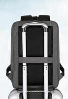Offre Spéciale grande capacité Oxford sac à dos pour ordinateur portable plusieurs poches école de commerce sac à dos étanche géométrique fermeture à glissière PU