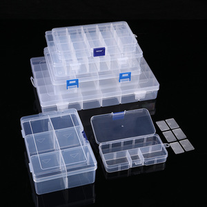 Caja Organizadora <span class=keywords><strong>de</strong></span> Plástico Transparente Rectangular con Compartimentos <span class=keywords><strong>de</strong></span> 6, 8, 10, 15, 24 y 36 Rejillas <span class=keywords><strong>para</strong></span> Guardar Cuentas, Joyas y <span class=keywords><strong>Piezas</strong></span> <span class=keywords><strong>Pequeñas</strong></span> - Product Image 5
