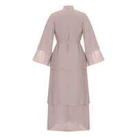 Nouvelle Abaya Plissée Personnalisée Modeste pour Femmes Musulmanes, Manches Longues, Toutes Saisons, Taille Naturelle, Respirante, Collection 2026