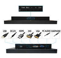 Personnalisé 15 17 27 32 pouces Ip65 capacitif panneau écran tactile Vag métal Lcd TN Tft écran tactile moniteur industriel