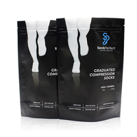 Bolsas de Embalaje de Ropa con Cierre Ziplock, Bolsas Doypack de Plástico con Cierre y Logotipo Personalizado para Calcetines y Sujetadores Deportivos
