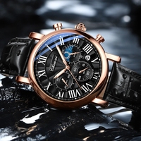 Montre-bracelet chronographe pour homme CHENXI 973, montre à quartz analogique avec chiffres arabes, montre chronographe sport pour homme, Reloj Hombre