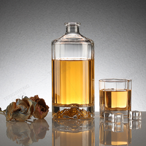 Nhà Máy bán hàng trực tiếp của núi lửa hình dưới chai thủy tinh 250ml 500ml ghi nhãn Vodka Whisky Brandy rum Linh Hồn ma quỷ chai - Product Image 5