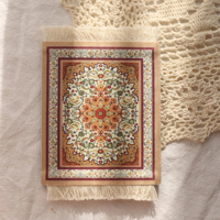 Mini tapis tissé persan en gros tapis de souris Style rétro tapis motif tasse ordinateur portable PC bureau à domicile Table