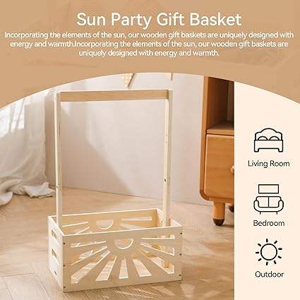 Personalisiert Holzkiste Für Babyparty - Baby-Duschkorb Mit Alphabet-Buchstaben