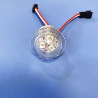 Lumières ponctuelles LED RGB numériques UCS1903 IC, 26 mm, 3 LED SMD5050, DC12V, 0,72 W, couvercle transparent, étanche IP67, parc à thème