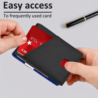 Dompet Lipat Minimalis Kulit Anti-RFID dengan Penjepit Uang untuk Pria