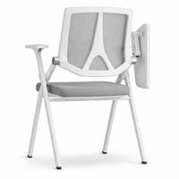 Chaise de bureau ergonomique pliable, chaise d'ordinateur confortable, chaise d'étude à dossier haut, chaise de formation, chaise de réunion exécutive, chaise de bureau professionnelle
