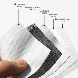 Masker debu KN95 4 lapisan, <span class=keywords><strong>Respirator</strong></span> kain Non-Woven karbon aktif bentuk cangkir pelindung industri - Product Image 5