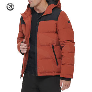 เสื้อแจ็กเก็ตแบบพองสีดำเงาเสื้อโค้ทขนเป็ดบุผ้าไนลอนระบายอากาศด้านหน้าเครื่องแบบกีฬากลางแจ้งแห้งเร็วตามสั่ง - Product Image 4