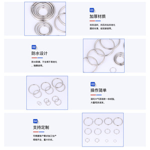 Metal <b>Ring</b> Buckles For Clothing Shoes Bags Hats Straps Iron Round Solid Color Waterproof Hardware Accessories - Product Image 1