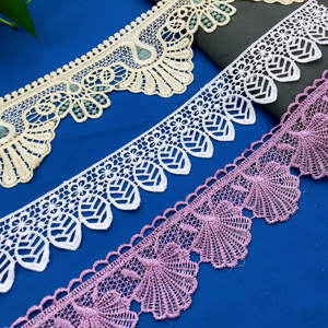 गर्म निर्माताओं थोक गृह कपड़ा ट्रिमिंग एक्सेसरीज कपड़े के लिए पॉलिएस्टर कढ़ाई फीता कपड़े - Product Image 1