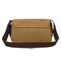 Sac à bandoulière décontracté en toile pour homme, avec sangle réglable, plusieurs poches, style vintage, personnalisable