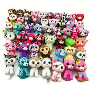 Custom Embroidered Cartoon Style Plush Pillow Charm Set with Assorted <b>Cute</b> Stuffed Animal Keychains for Stress Relief - Product Image 1