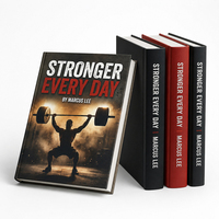 Impression personnalisée de livres de musculation et de fitness, couverture rigide, journal d'entraînement de musculation, biographie sportive, reliure cousue, film laminé
