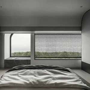 Moderne Designer Sonnenblende Halbschattenstreifen Türkei Vorhang Stoff Rollläden Vorhang