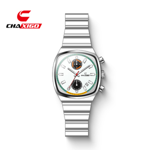 Reloj Cuadrado para Hombre PANZEP, Tres Agujas, Resistente al Agua, de Negocios, de Alta Gama, Correa de Acero Inoxidable, Reloj de Cuarzo Resistente al Agua - Product Image 2