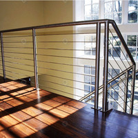 Système de balustrade en corde sur mesure, balustrade en corde moderne pour escalier, balcon, terrasse
