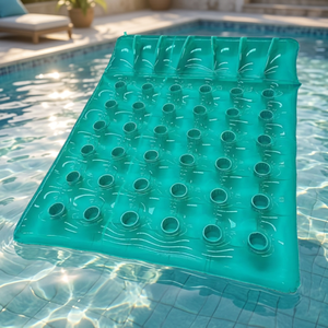 Matelas Gonflable PVC Pliable pour Piscine, 18 Poches, pour Adultes, Idéal Maison et Lac - Product Image 4