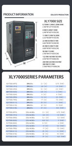 ไดรฟ์ AC แบบ PMSM กำลังสูง 5.5KW VFD 220v/380v ระบบควบคุมความเร็วเฟสเดียว/สามเฟส พร้อมการรับประกัน 24 เดือน XLY7000 220V 5.5 - Product Image 5