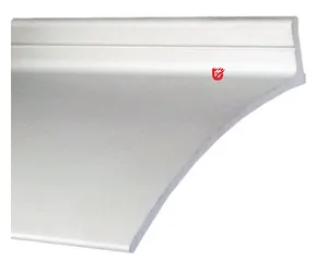 Protetor contra gotejamento de chuva de porta 76 polegadas de comprimento, borda de alumínio para gotejamento