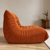 Fauteuil de salon individuel en velours côtelé, compressé sous vide, sans structure, en mousse, pour la maison - Vente en gros