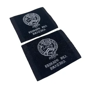 Woven Fashion Label Clothes Tags And Labels Customised Garment With Clothes Tags And Labels Washable Clothes