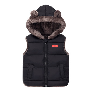 <span class=keywords><strong>Gilet</strong></span> d'hiver pour enfants, nouveau modèle en polaire respirante et imperméable avec capuche et fermeture éclair, style décontracté pour garçons et filles, automne/hiver - Product Image 3