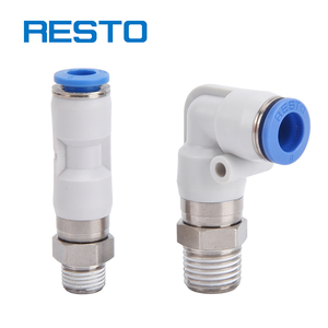 RESTO seri NRL 360 sambungan udara konektor pneumatik satu sentuhan sambungan udara cepat siku putar kecepatan tinggi - Product Image 3