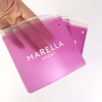 Sac à bijoux transparent en PVC personnalisé avec fermeture éclair, pochette de rangement anti-poussière