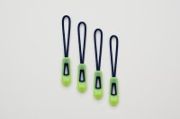 Glissière de fermeture éclair personnalisable en direct d'usine, tire-cordon en silicone durable pour vêtements et accessoires vestimentaires, fabriqué en PU PVC