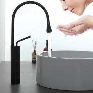 Hình Dạng Giọt Lưu Vực Vòi Rắn Brass Vanity Nước Tap Chậu Rửa Vòi Nước Phòng Tắm Bồn Rửa Vòi Nước Nóng Lạnh Nước Máy Trộn Tap - Product Image 4