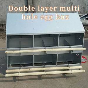 Boîte de ponte facile à nettoyer à 3 compartiments Boîte de ponte pour poules Nid pour poules - Product Image 4