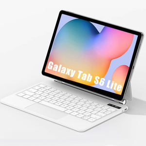 สำหรับ <span class=keywords><strong>Samsung</strong></span> Galaxy Tab <span class=keywords><strong>S6</strong></span> <span class=keywords><strong>Lite</strong></span> 10.4นิ้ว2024บางพิเศษที่แนบมาแม่เหล็กแป้นพิมพ์มายากล7RGB backlit เคสคีย์บอร์ดแยก - Product Image 1