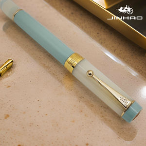 Jinhao abad 100 pena kaligrafi elegan Resin mewah logo OEM, topi putar, pena air mancur ujung F/<span class=keywords><strong>M</strong></span>-Ideal untuk penggunaan kantor sehari-hari - Product Image 5