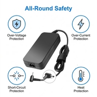 Chargeur secteur pour ordinateur portable 120W 19V 6.32A DC 6.0 3.7mm Slim Body compatible avec ASUS FX86F FX95G TUF505DT ZX50JX A550J Adaptateur pour ordinateur portable de jeu