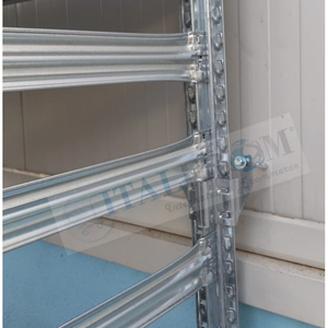 Modulo Iniziale Italfrom per Capanno Modulare in Acciaio Zincato con Staffe a Parete e 7 Ripiani Portaoggetti - Product Image 1