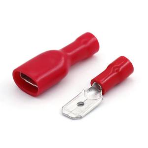 विद्युत टर्मिनल कनेक्टर किट FDFD5.5-250 पीतल/तांबे का ठंडा दबाया टर्मिनल fd/mdd पुरुष महिला बट इन्सुलेट टर्मिनलों - Product Image 3