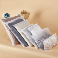 Sac à fermeture éclair de vêtements EVA Transparent pour chaussures chaussettes intimes emballage quantité minimale de commande d'impression offset givré 100 pièces Type de plastique PE
