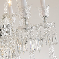 Lustre LED en cristal de luxe personnalisé, style nordique moderne et élégant, pour salle à manger, éclairage de plafond, luminaires suspendus pour îlot de cuisine, taille moyenne
