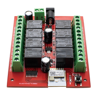 Récepteur RF intelligent WiFi 12V SMG-8118 à 8 canaux 433 MHz, module relais système Tuya APP, Smart Life Tuya