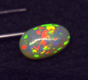 Opale naturelle multicolore de haute qualité, 3,2 ct, 14,4*9,1*5,8 mm, cabochon, pierre précieuse en vrac pour la fabrication de bijoux - Product Image 2