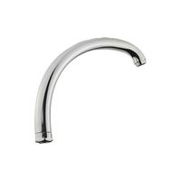 Robinet de cuisine moderne en acier inoxydable chromé ZHAOFAN ZF-008, mitigeur à poser sur comptoir avec bec d'eau chaude/froide