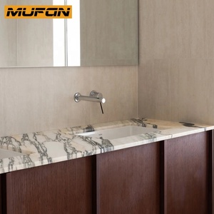 Hiện đại tối giản ván ép phòng tắm vanities Tủ chìm sang trọng đôi rửa lưu vực gỗ Veneer tủ phòng tắm với gương - Product Image 2