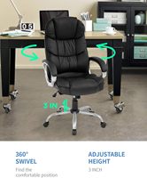 Chaise de bureau pivotante ergonomique blanche de luxe moderne à bras réglables de conception néerlandaise pour cadres dirigeants, confort tout au long de la journée