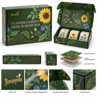Boîte d'expédition pour graines en carton ondulé E-Flute brillant personnalisée pour l'emballage de jardinage
