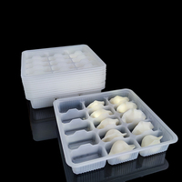 Blister en plastique personnalisé jetable pp plateau alimentaire avec séparateurs congelés à emporter boulette plateau avec couvercle