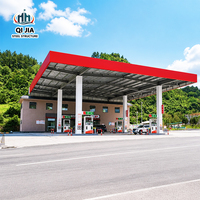 Structure en acier de conception moderne pour auvent de station-service