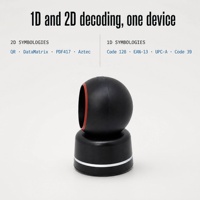 Pemindai Barcode Omnidirectional USB Desktop Hands-Free 1D 2D QR Code Reader Stok Tersedia